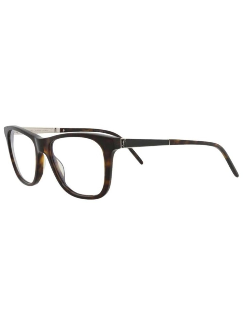 New Saint Laurent Unisex Square/Rectangle Havana Silver Transparent Fashion Desi
